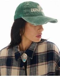 THE TALES - Destroyed Art Department Green Trucker Cap