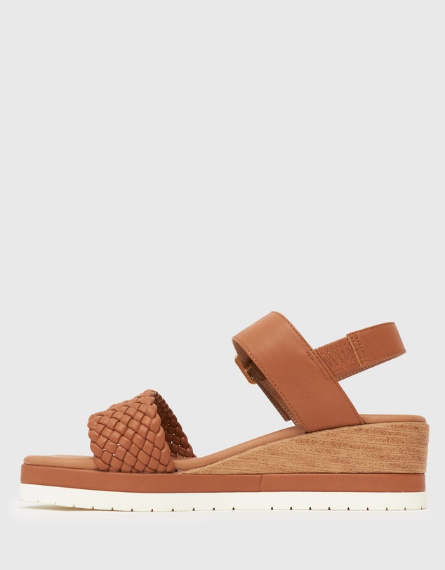 Zeroe - Wider Fit Kenzie Vegan Low Wedge Sandals