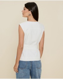 The Fated - Karla Vest with Tie