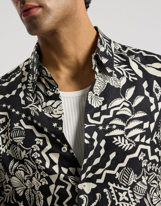 Calibre - Relaxed Shadow Tapestry Shirt Black