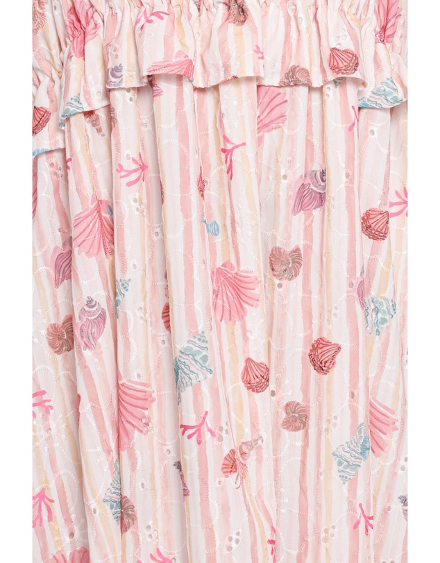 Petal & Pup - Ross Frill Strap Maxi Dress - Beach Print