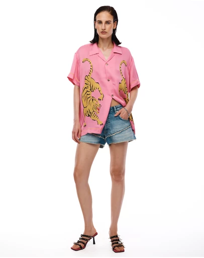 THE TALES - Crouching Tiger Silk Shirt