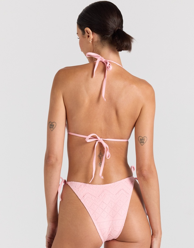 Poolside Paradiso - Sundream String Tie Bikini Top - Musk