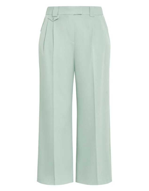 City Chic - Plus size Jazmin Crepe Pant - mint