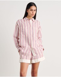 Jag - Winona Stripe Shirt - ICONIC EXCLUSIVE