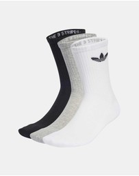 adidas Originals - 3 Pairs Pack Trefoil Crew Sock Cushion