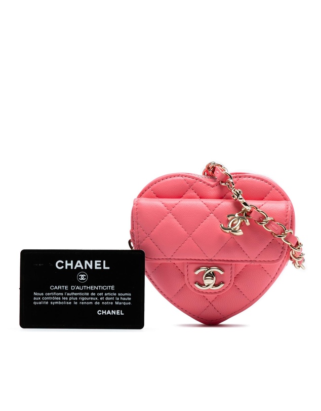 Pre-Loved by Azura Reborn - Pre-Loved Mini Lambskin CC in Love Heart Crossbody