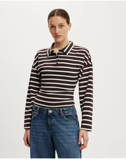 Cotton On - Everyday Smooth Polo Long Sleeve