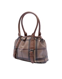 Pre-Loved by Azura Reborn - Pre-Loved Smoke Check Coated Canvas Northfield Satchel