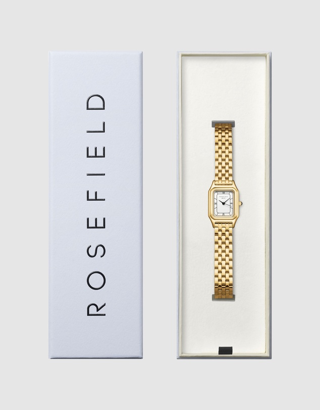 Rosefield - Ivy White Gold-Tone Bracelet Watch