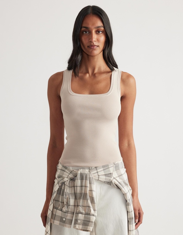 Decjuba - Holly Square Neck Knit Tank