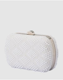 Olga Berg - Claire Faux Pearl Clutch