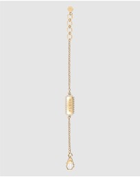 Philipp Plein - PLEIN CRYSTAL TAG IP Yellow Gold Crystals Bracelet
