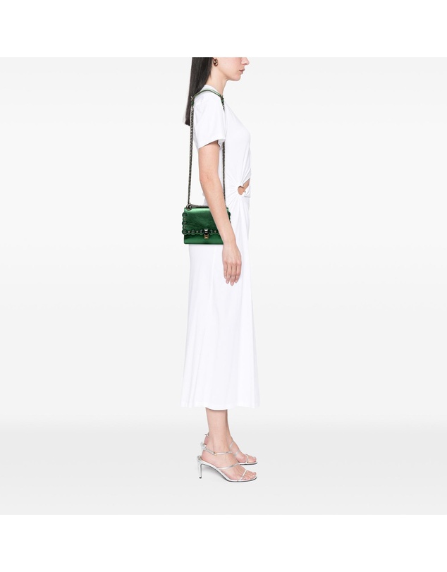 Pre-Loved by Azura Reborn - Pre-Loved Small Leather Scalloped Kan I Crossbody