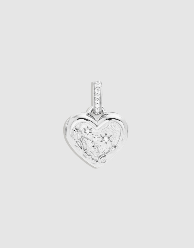 By Charlotte - Blooming Together Small Heart Locket Pendant