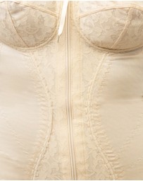 Naturana - Zip Front Firm Control Lace Corselette Bodyshaper