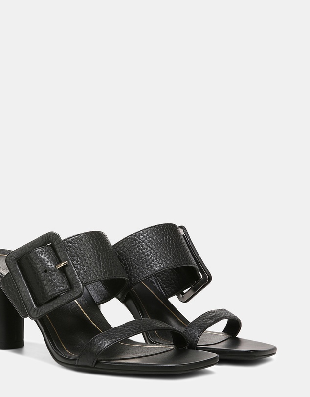 Vionic - Brookell Heeled Sandal - Black Leather