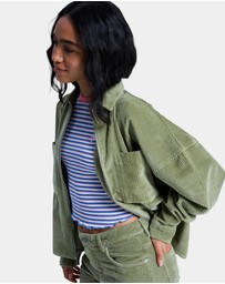 Roxy - Womens Chilled Out Washed Cord Long Sleeve Shirt