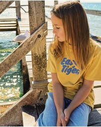 Skwosh - Easy Tiger Kids Slang Tee in Mustard