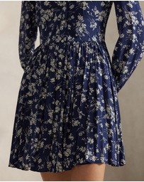 Polo Ralph Lauren - Floral Buttoned Crepe Dress