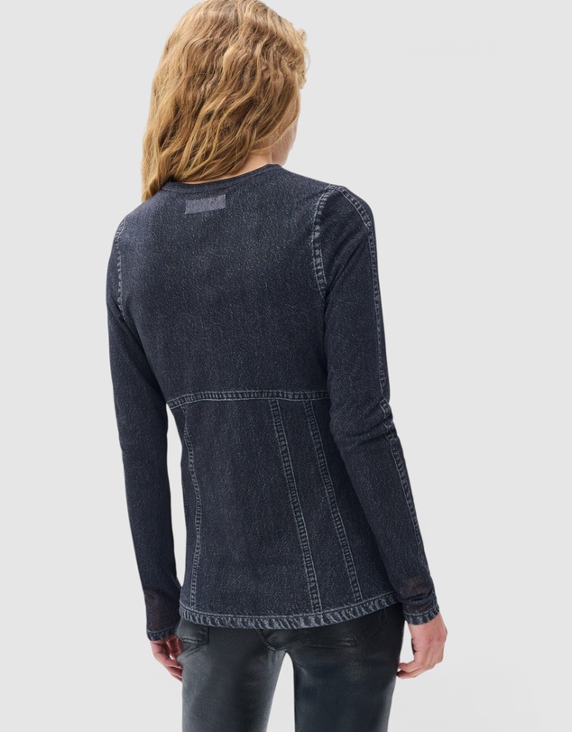 rag & bone - rb Miramar Mesh Long Sleeve Tee