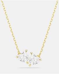 Swarovski - Mesmera Necklace, Heart, White, Gold-Tone Plated