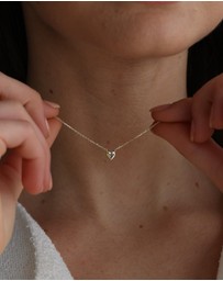 Luna Rae - Solid Gold - Little Heart Necklace