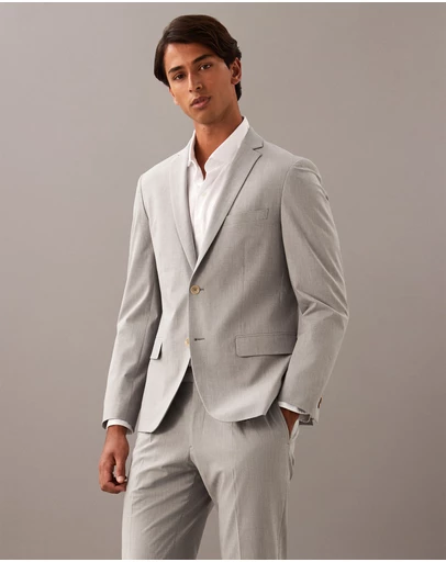Calvin Klein - Plain Marle Suit Jacket