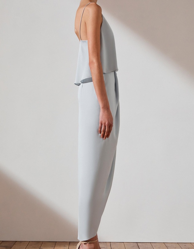 Shona Joy - Luxe Draped Cocktail Frill Dress