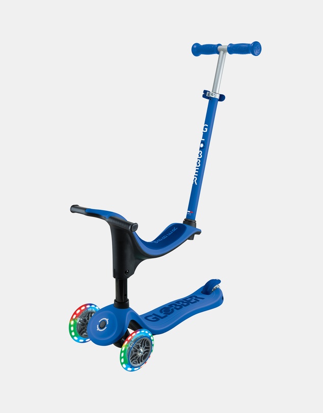 Globber - Go Up Sporty Lights Convertible Ride On & Scooter