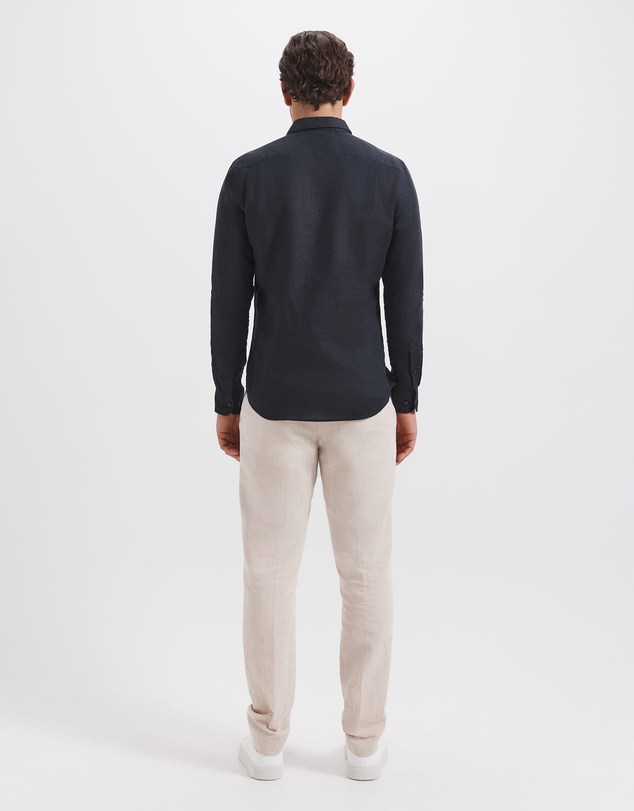 SABA - Anderson Long Sleeve Classic Linen Shirt