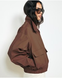 AERE - Ines Funnel Neck Bomber