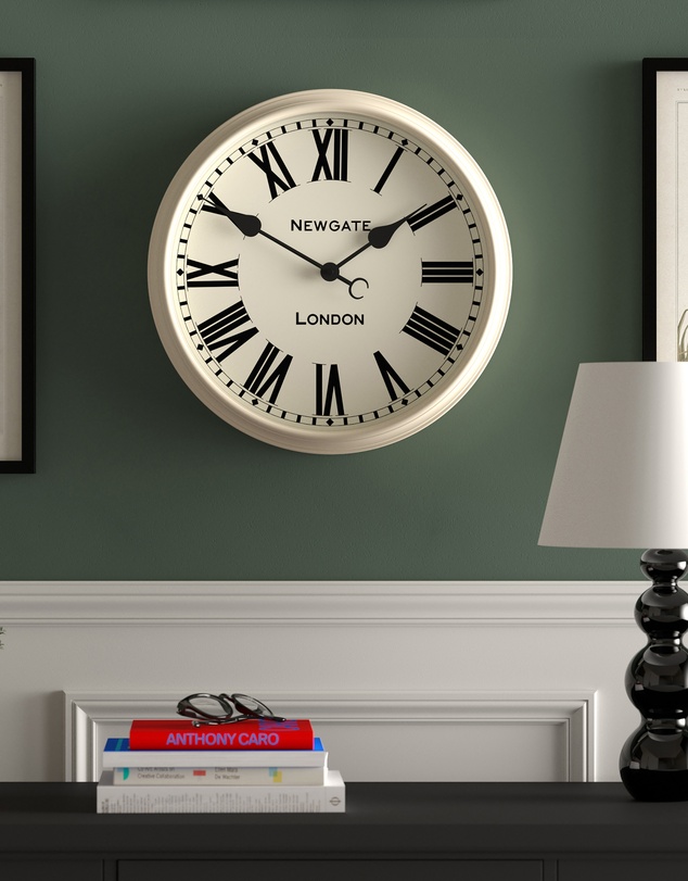 Newgate - Newgate Spitalfields Wall Clock-Vanilla Cream