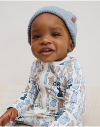 Country Road - Organically Grown Cotton Cord Pom Pom Knit Beanie
