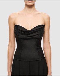 MISHA - The Volta Silk Bustier Top
