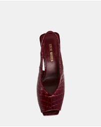 Steve Madden - Lucian Wine Croco Heels
