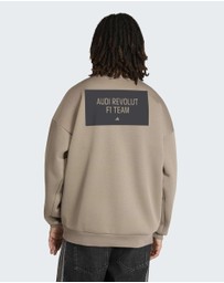 adidas Performance - AUDI REVOLUT F1 TEAM ELEVATED CREW SWEAT SWEATSHIRT Mens