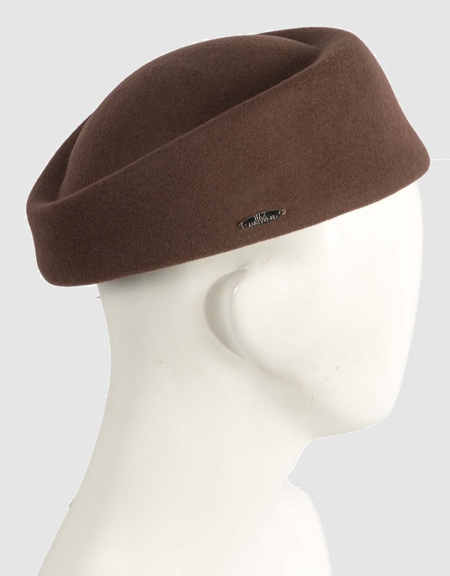 Max Alexander - Felt Brown Pillbox Hat