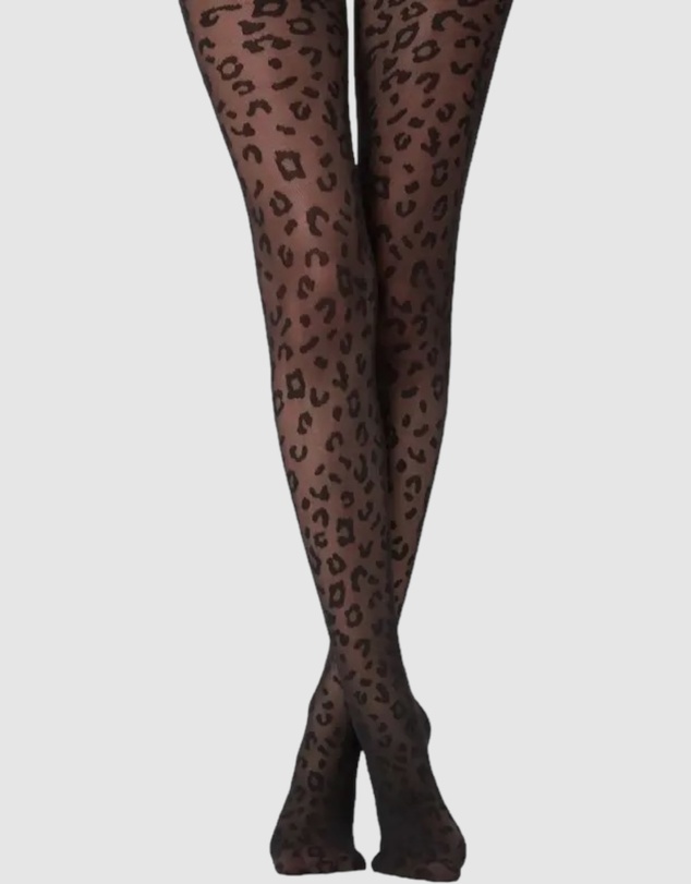 High Heel Jungle - Leopard Print Tights