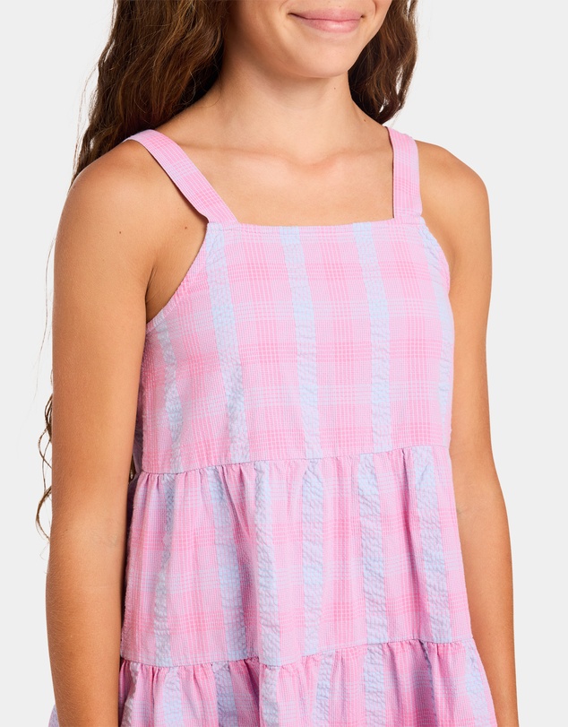 Roxy - Girls 8 to 16 Phoebe Check Mini Dress