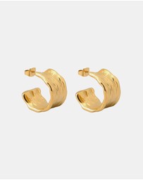 Zoe Olivia - Waterproof Textured Stud Hoops