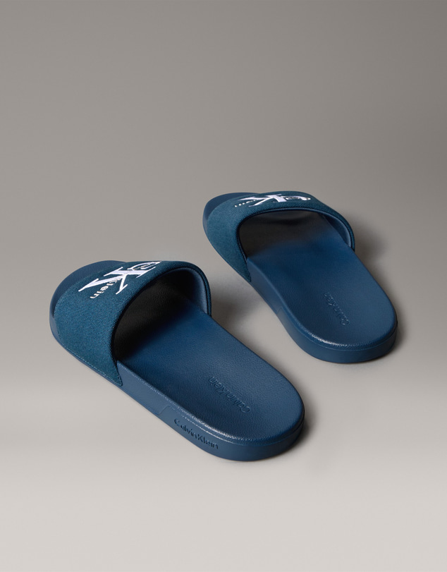 Calvin Klein - Canvas Contoured Logo Sliders