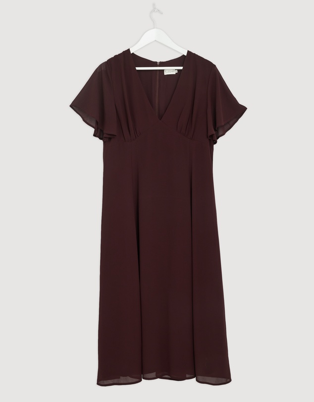 Revibe - Repaired Tussah Winnie Georgette Midi Dress - AU 16