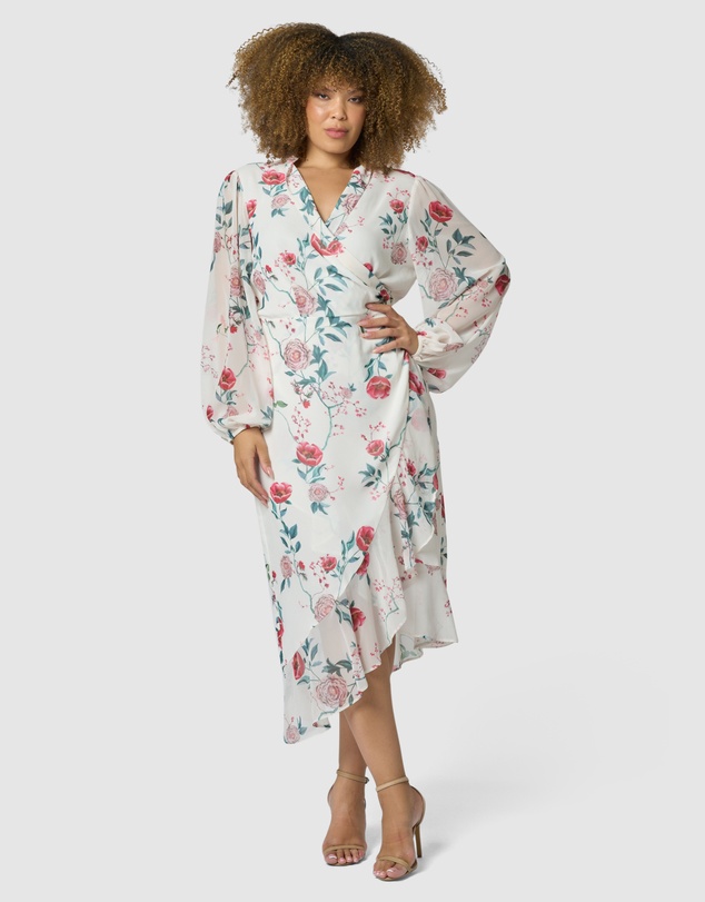 Something 4 Olivia - Tiffany Wrap Midi Dress