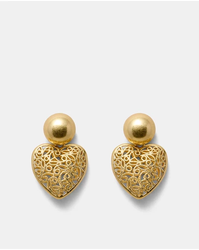 MIMCO - Fond Heart Drop Earrings