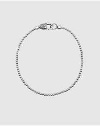 Nialaya Jewellery - Sterling Silver Beaded Bracelet