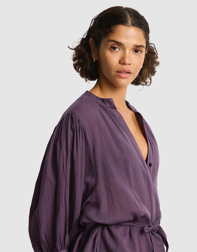 Sea Level Australia - Salt Boho Long Shirt Dress