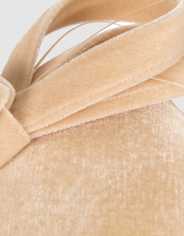 Max Alexander - Velvet Beige Winter Pillbox Fascinator