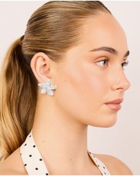 Lovisa - Waterproof Stainless Steel Small 5-Petal Flower Earrings