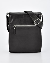 Cobb & Co - Notting Jr. Leather RFID Expandable Satchel